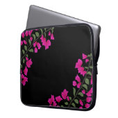 Fuchsia Pink Bougainvillea Laptop-Sieb Laptopschutzhülle (Vorderseite Links)