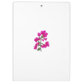 Fuchsia Pink Bougainvillea Monogram Clipboard Klemmbrett (Rückseite)