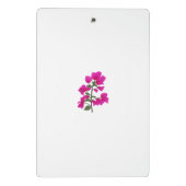 Fuchsia Pink Bougainvillea Monogram Mini-Zwischena Mini Klemmbrett (Rückseite)