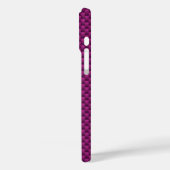 Fuchsia Pink Carbon Fiber Automotive Texture Case-Mate iPhone Hülle (Rückseite / Links)