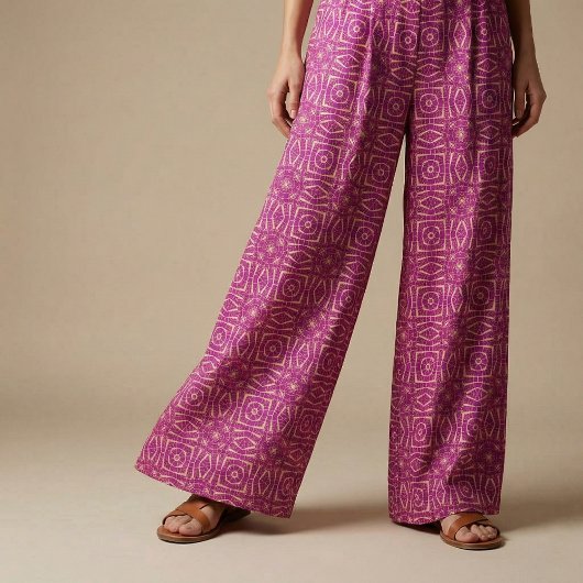 Fuchsia Pink Chic Mosaic Geometric Muster Stoff