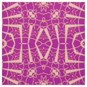 Fuchsia Pink Chic Mosaic Geometric Muster Stoff (Muster)