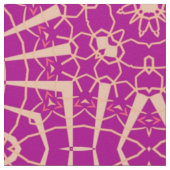 Fuchsia Pink Chic Mosaic Geometric Muster Stoff (Nahaufnahme)