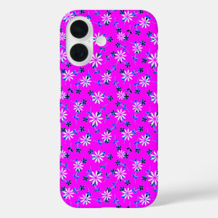 Fuchsia Pink Floral Blume 4Sophia iPhone 16 Hülle