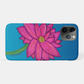 Fuchsia Pink Flower Case-Mate iPhone Hülle (Rückseite (Horizontal))
