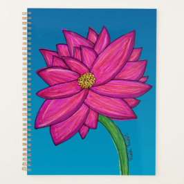 Fuchsia Pink Flower Planer