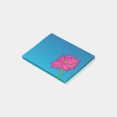 Fuchsia Pink Flower Wide Notes Post-it Klebezettel (angewinkelt)
