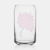 Fuchsia Pink Flower with blue background Tote Dosenglas (Rückseite)