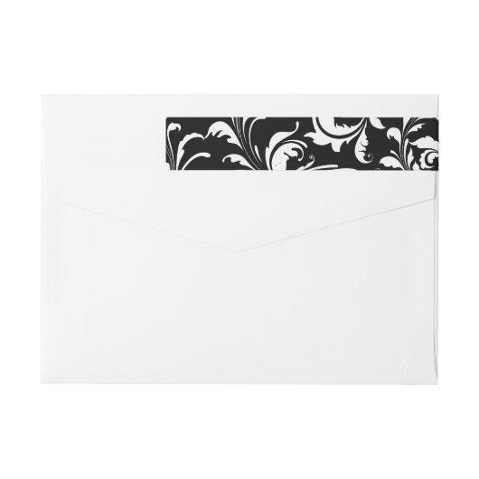 Fuchsia Pink Gerbera Daisy Black/White Swirl Girl (Rückseite)