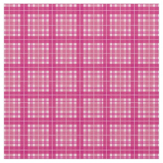 Fuchsia Pink Gingham Kariert Tartan Stoff (Nahaufnahme)