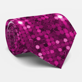 Fuchsia Pink Glitzer Parco Civico-Ciani Krawatte