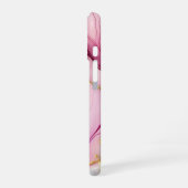 Fuchsia Pink Gold iPhone 16 Hülle (Linke Seite)