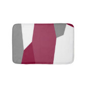 Fuchsia Pink Grau und Weiß Badematte (Vorderseite)