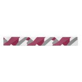 Fuchsia Pink Grau und Weiß Satinband (Vorderseite)