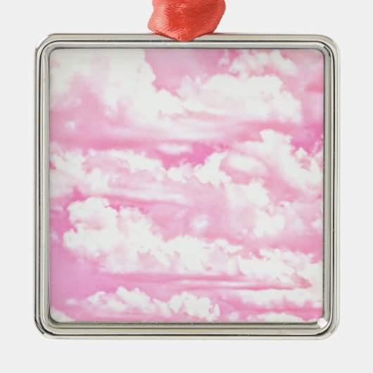 Fuchsia Pink Happy Clouds Dekoration (Vorne)