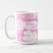 Fuchsia Pink Happy Clouds Dekoration Kaffeetasse (Links)