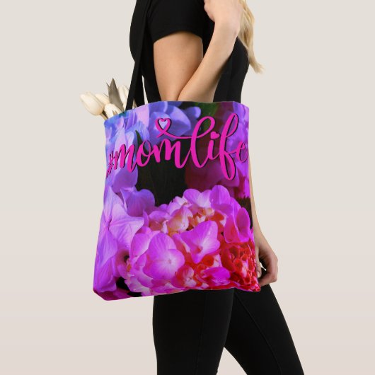 Fuchsia Pink Hydrangeas Tasche (Von Nahem)