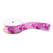Fuchsia Pink Kente Satinband (Spule)