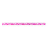 Fuchsia Pink Kente Satinband (Vorderseite)