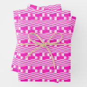 Fuchsia Pink Kente Set 3 Geschenkpapier Set (Beispiel)
