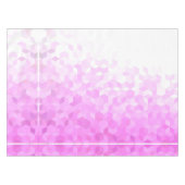 Fuchsia Pink Modern Girly Cube Gradient Tischdecke (Vorderseite (Horizontal))