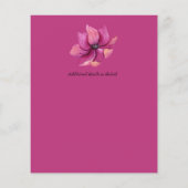 Fuchsia Pink Navy Blue Wedding Rett Date (Rückseite)