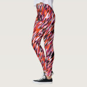 Fuchsia pink, orange, black and white camo leggings (Links)