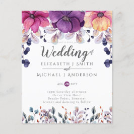 Fuchsia Pink Orange Ginger Wedites Budget