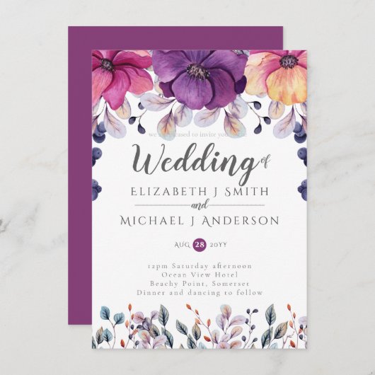 Fuchsia Pink Orange Ginger Wedites Budget (Vorne/Hinten)