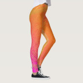 Fuchsia Pink Orange & Gold Indian Mandala Glam Leggings (Rechts)