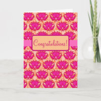 Fuchsia Pink Orange Pariser Damaskus Gratulation