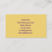 Fuchsia Pink Orchid Watercolor Blume Visitenkarte (Rückseite)