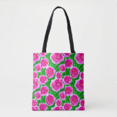 Fuchsia Pink Rose Tasche (Vorderseite)