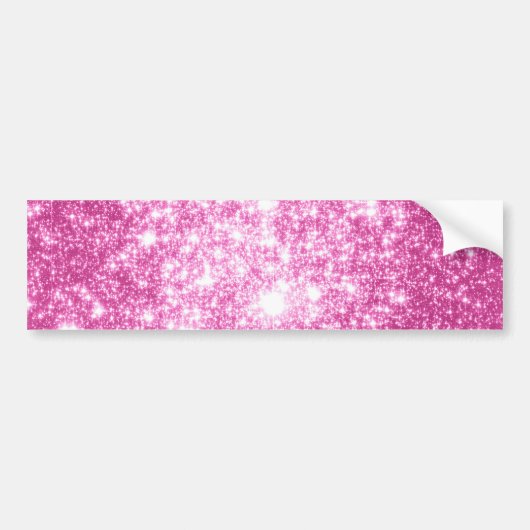 Fuchsia Pink Stars Autoaufkleber (Vorne)