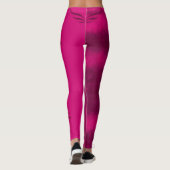 Fuchsia Pink und Blended Black/Pattern/Spiral/Flüg Leggings (Rückseite)