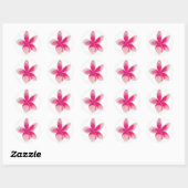 Fuchsia Plumeria Sticker (Blatt)