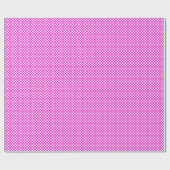 Fuchsia Polka Dot Wrapping Paper Geschenkpapier (Flach)