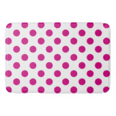 Fuchsia polka dots badematte (Vorderseite)