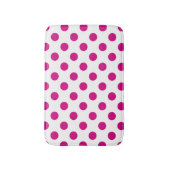 Fuchsia polka dots badematte (Vorderseite Vertikal)