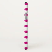 Fuchsia polka dots Case-Mate iPhone hülle (Hinten/Rechts)