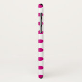 Fuchsia polka dots Case-Mate iPhone hülle (Hinten/Links)
