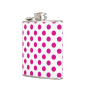 Fuchsia polka dots flachmann (Links)