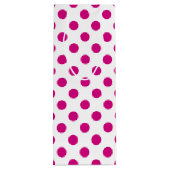 Fuchsia polka dots geschenktüte für weinflaschen (Rückseite)