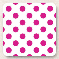 Fuchsia polka dots