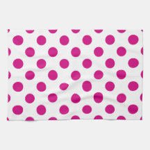 Fuchsia polka dots