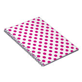 Fuchsia polka dots notizblock (Rechte Seite)