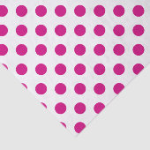 Fuchsia polka dots seidenpapier (Ausschnitt)