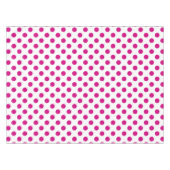 Fuchsia polka dots tischdecke (Vorderseite (Horizontal))
