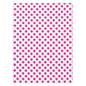 Fuchsia polka dots tischdecke (Vorderseite)