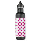 Fuchsia polka dots trinkflasche (Links)